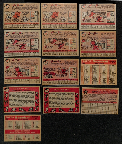 Lot of (100+) 1958 Topps Baseball Cards w. (2) Gil Hodges