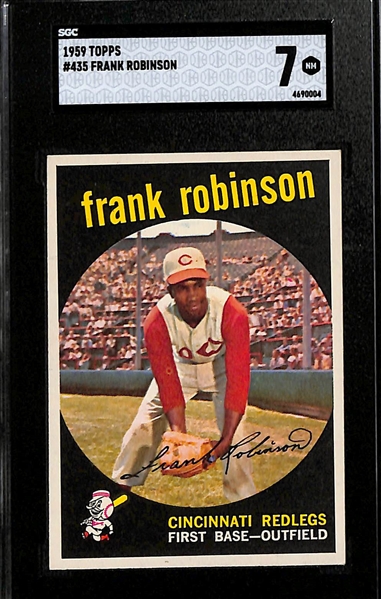 Lot of (3) Graded 1959 Topps Frank Robinson #435 Baseball Cards - SGC