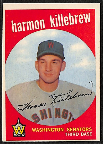 Lot of Approx (250) 1959 Topps Baseball Cards w. Harmon Killebrew