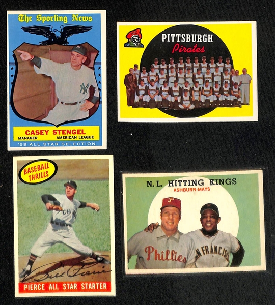 Lot of Approx (250) 1959 Topps Baseball Cards w. Harmon Killebrew