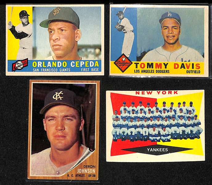 Lot of (80+) 1960-62 Topps Baseball Cards w. 1960 Jim Kaat Rookie Card