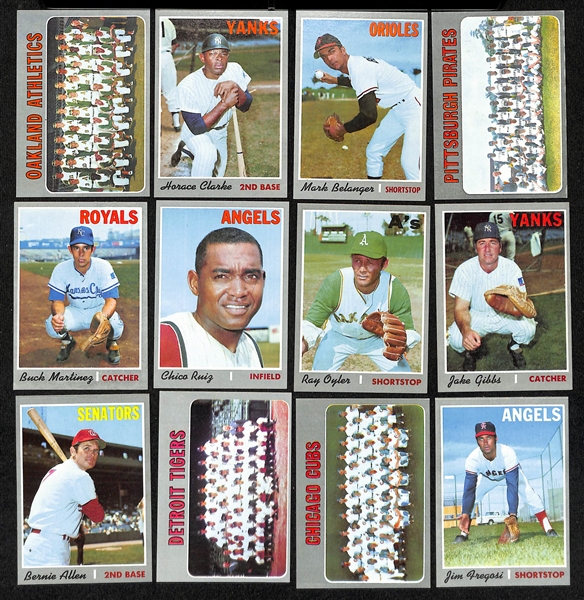  Lot of Approx (550) 1970-1973 Topps Baseball Cards - Mostly Sub-Stars & Commons