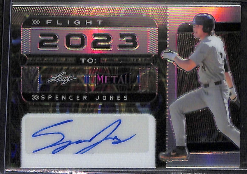 (3) 2022 Leaf Metal Baseball Rookie Autograph 1/1s- Jackson Holliday, Kyle Harrison, Spencer Jones