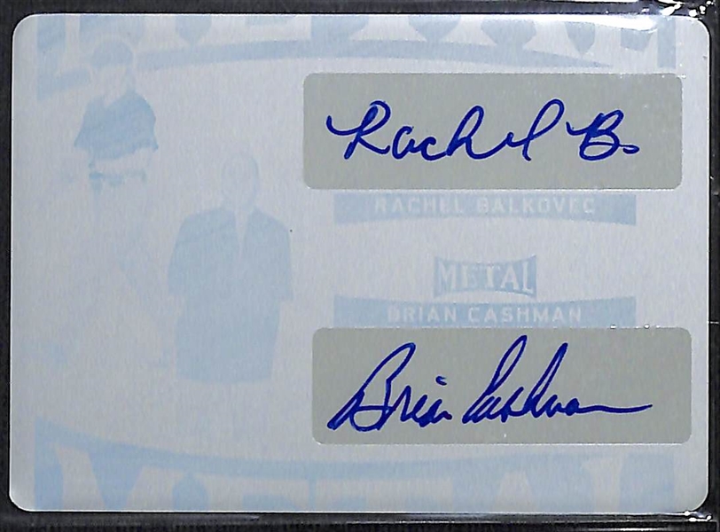 (3) 2022 Leaf Metal Baseball Autographed Printing Plate 1/1s- Rachel Balkovec/Brian Cashman Duel, Elijah Green Rookie, Alec Burleson Rookie