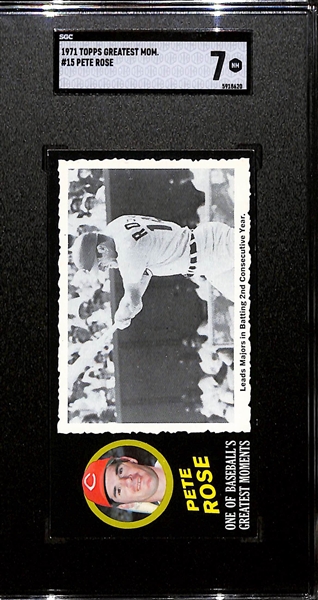 1971 Topps Greatest Moments #15 Pete Rose Graded SGC 7