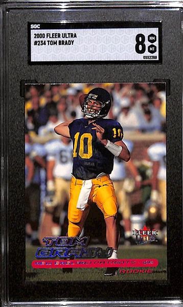 2000 Fleer Ultra #234 Tom Brady Graded SGC 8