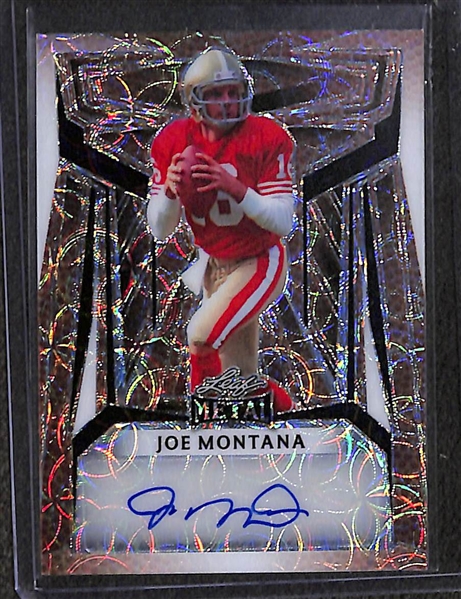 2023 Leaf Metal Joe Montana Autograph #d/5 and 2023 Leaf Metal Lawrence Taylor Autograph #d 1/1, More!