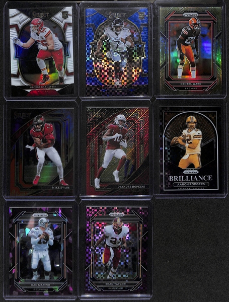 Lot of (30) Rookies and Stars Inserts and Numbered Cards w. 2020 Chronicles Joe Burrow Graded SGC 10, 2020 Chronicles Justin Herbert SGC 10, 2020 Mosaic Pink Camo Prizm Jordan Love SGC 10, and Much...