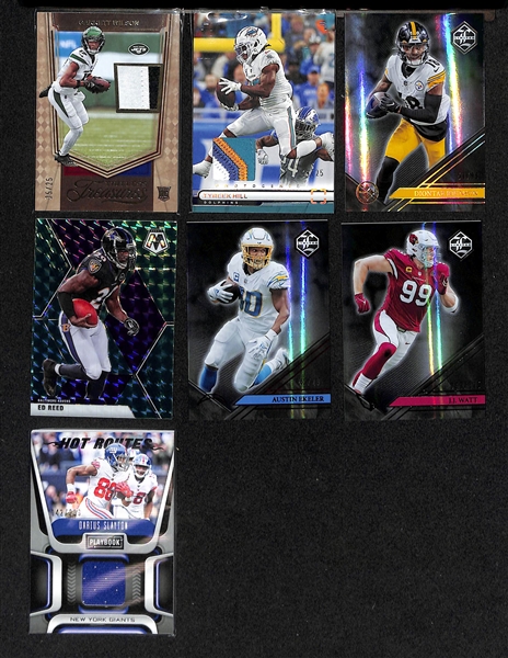 Lot of (30) Rookies and Stars Inserts and Numbered Cards w. 2020 Chronicles Joe Burrow Graded SGC 10, 2020 Chronicles Justin Herbert SGC 10, 2020 Mosaic Pink Camo Prizm Jordan Love SGC 10, and Much...