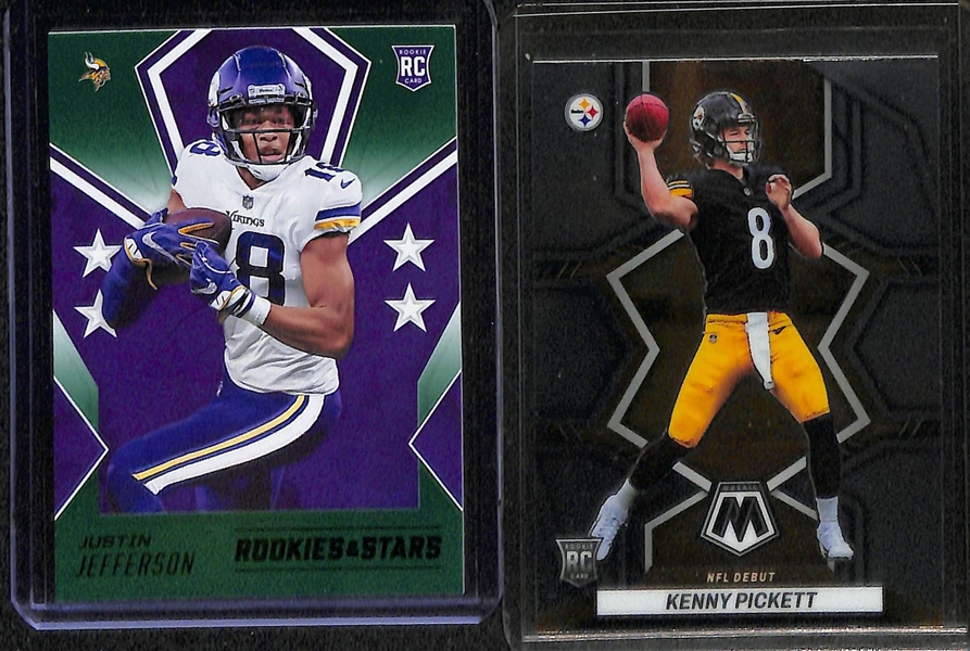 Lot of (50+) Mostly NFL Rookies w. Trevor Lawrence, Justin Fields, Micah Parsons, Justin Jefferson, Kenny Pickett and More