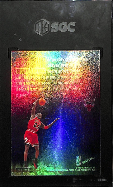1997-98 Skybox Premium Michael Jordan # 5TL Thunder & Lightning Insert Card Graded SGC 7