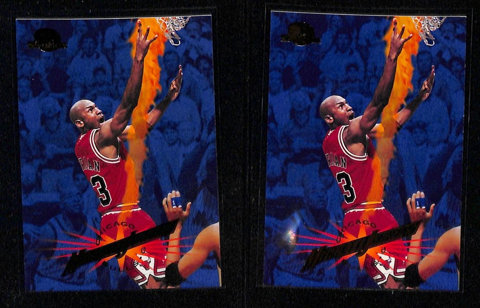 Lot of (60+) Mid to Late 1990s Basketball Star Inserts Inc. (9) Michael Jordan Cards