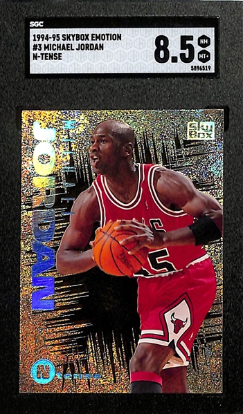 1994-95 Skybox Emotion Michael Jordan N-Tense Insert Card SGC 8.5