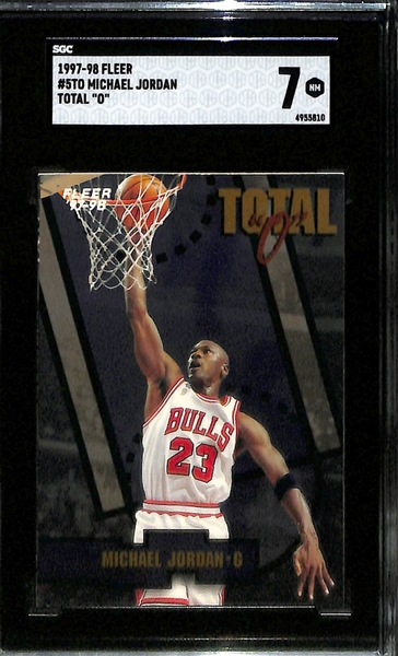 Lot of (3) 1994-1998 Graded Basketball Insert Cards w. 1994-95 Skybox Emotion Michael Jordan N-Tense SGC 7