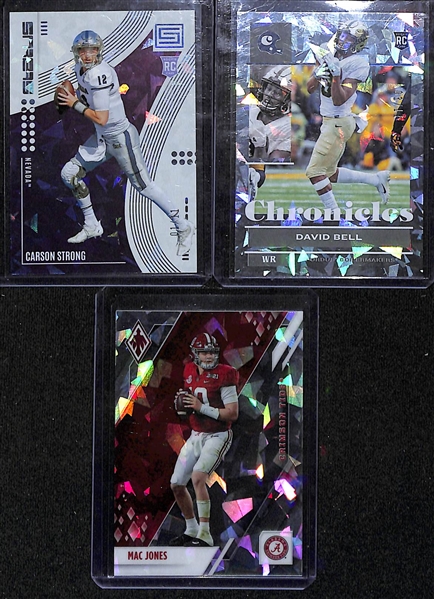 Lot of (7) 2022 Chronicles Draft Picks Cracked Ice First of the Line Exclusive inc. Status Breece Hall Rookie Green (#/6), Prestige Kenneth Walker Rookie (#/11), Phoenix Jameson Williams Rookie...