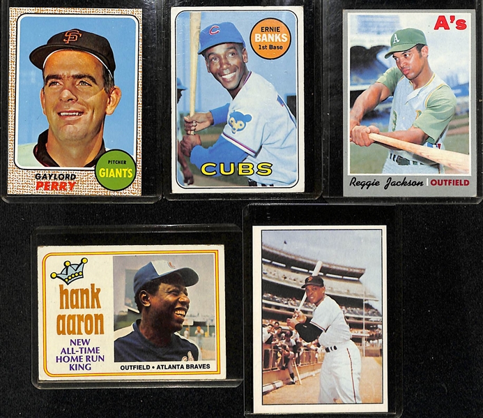 Lot of (40) 1968-1978 Baseball Stars w. 1972 Topps Willie Mays