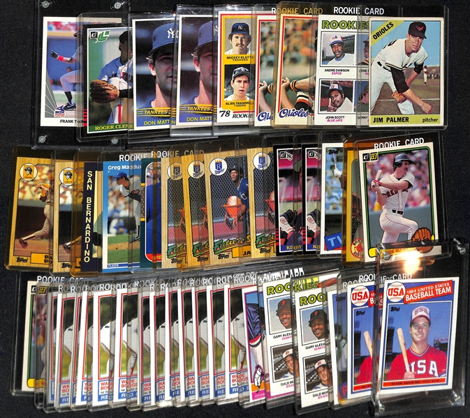 Lot of (43) 1966-1990 Baseball Rookie Cards w. 1966 Topps Jim Palmer Rookie