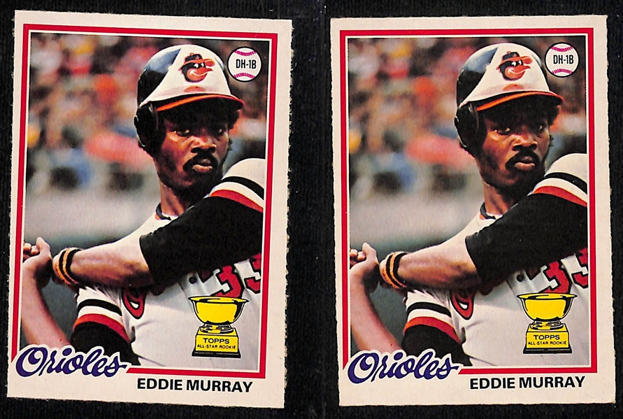 (8) O-Pee-Chee Baseball Rookie Cards w. (2) 1978 Murray, 1983 Sandburg, (5) 1984 Mattingly