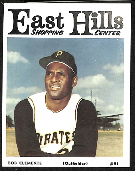 1966 East Hills Pittsburgh Pirates Complete Set w. Clemente & 1972 Kellogg's All Time BB Greats Set of 15 Cards 