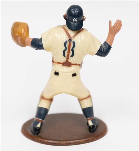 Late 1950s Yogi Berra Hartland Figurine - Attached to Custom Wooden Oval Base