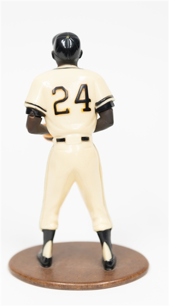 Late 1950s Willie Mays Hartland Figurine - Attached to Custom Wooden Oval Base