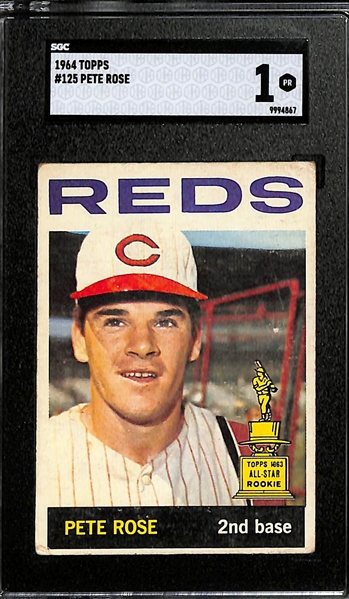 1964 Topps #125 Pete Rose Graded SGC 1