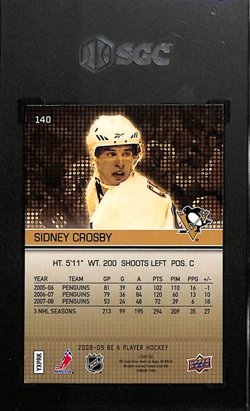 2008-09 Upper Deck Be A Player Sidney Crosby Player's Club (#/15) Graded SGC 9