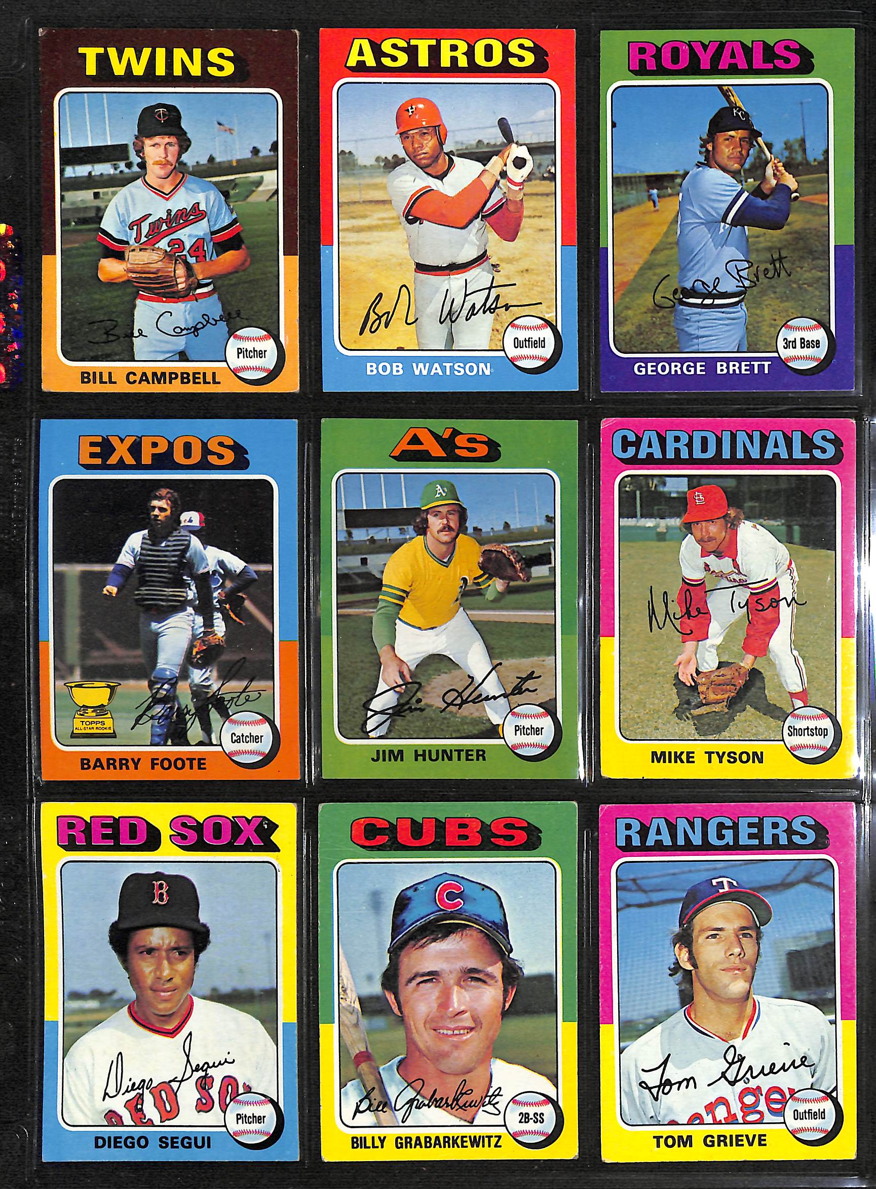 Lot Detail - 1975 Topps Baseball Complete Set of 660 Cards w. George ...