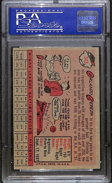 1958 Topps Orlando Cepeda Rookie Graded PSA 5