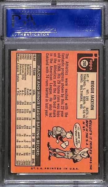 1969 Topps Baseball Reggie Jackson Rookie Graded PSA 4