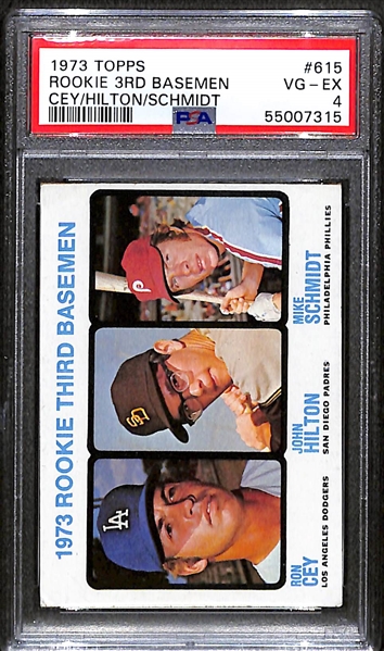 1973 Topps Baseball Mike Schmidt Rookie Graded PSA 4