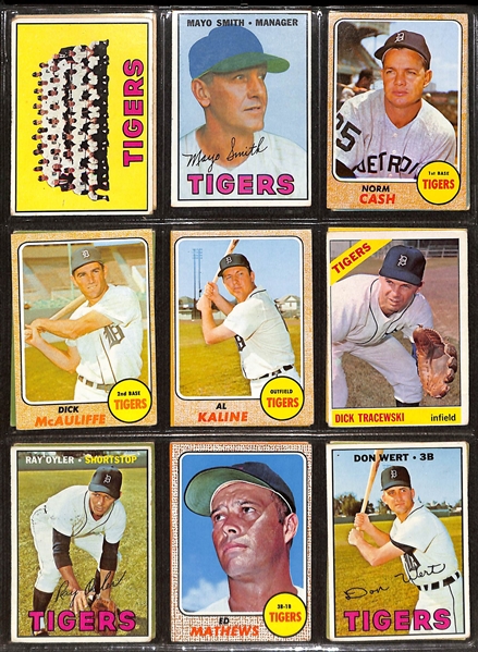 Lot of (350+) 1965-1968 Topps American League Stars & Leader Cards w. 1968 Carl Yastrzemski 