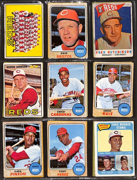 Lot of (300+) 1965-1968 Topps National League Star Cards w. 1968 Willie Mays & Bob Gibson 