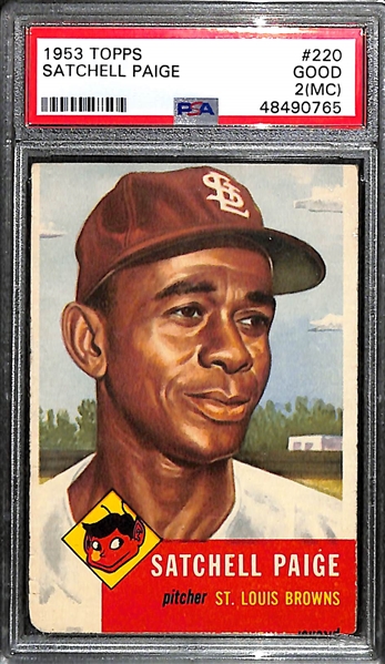 1953 Topps Satchell Paige (HOF) Card Graded PSA 2 MC