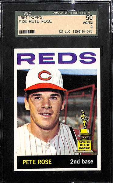 1964 Topps Pete Rose (HOF) #125 Card Graded SGC 4 (50)