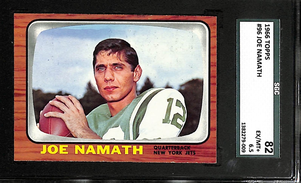 1966 Topps Joe Namath (HOF) Card Graded SGC 6.5 (82)