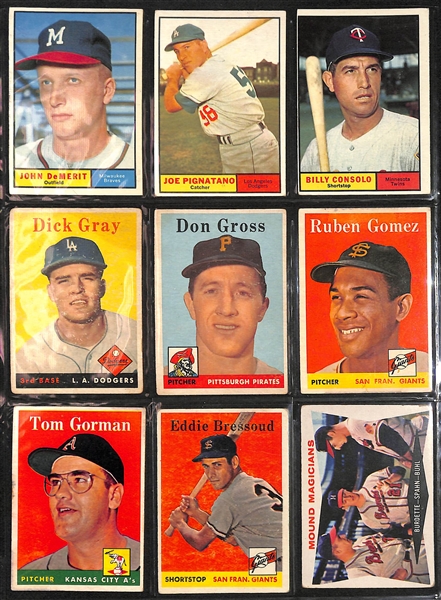 Lot of (250+) 1956-1966 Topps Baseball Cards w. 1964 Richie Allen Rookie Card