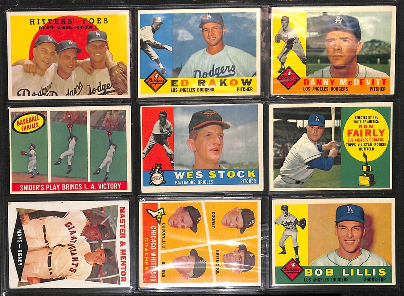 Lot of (250+) 1956-1966 Topps Baseball Cards w. 1964 Richie Allen Rookie Card