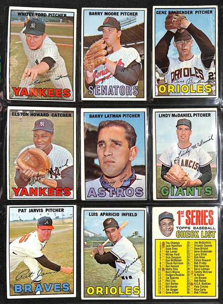 Lot of (200+) 1967 Topps Baseball Cards w. 1967 Pete Rose