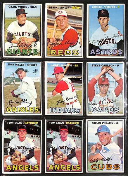 Lot of (200+) 1967 Topps Baseball Cards w. 1967 Pete Rose