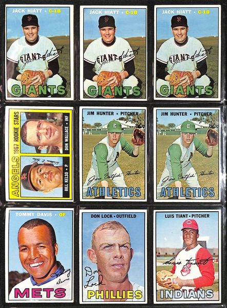 Lot of (200+) 1967 Topps Baseball Cards w. 1967 Pete Rose