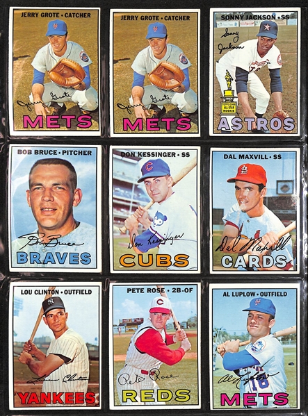 Lot of (200+) 1967 Topps Baseball Cards w. 1967 Pete Rose