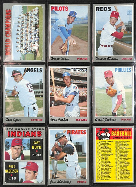 Lot of (250+) 1970 Topps Baseball Cards w. Brooks Robinson