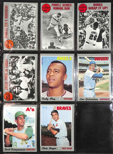 Lot of (250+) 1970 Topps Baseball Cards w. Brooks Robinson