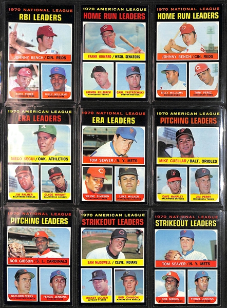 Lot of (300+) 1971 Topps Baseball Cards w. Thurman Munson (2nd Year)