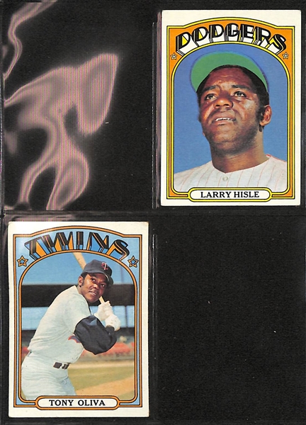 Lot of (150+) 1972 Topps Baseball Cards w. Hank Aaron