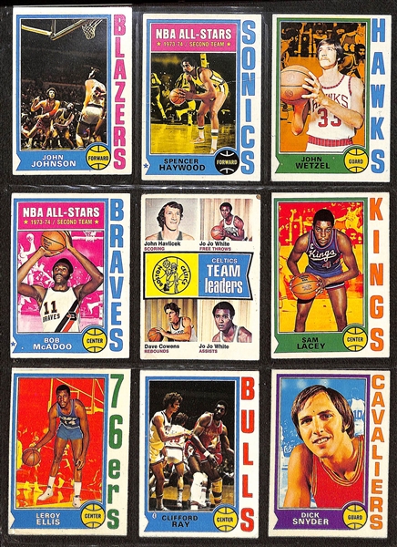 1989 Fleer Basketball Complete Set w. Stickers & Group of (600+) 1972-1992 Basketball Cards w. 1990 Fleer All-Stars Michael Jordan PSA 8