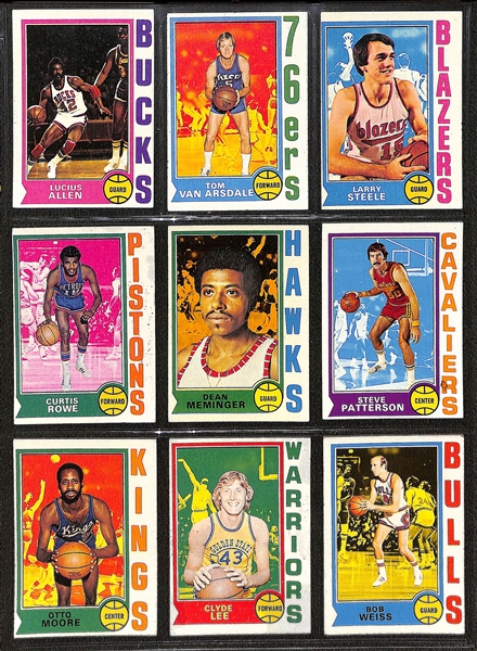 1989 Fleer Basketball Complete Set w. Stickers & Group of (600+) 1972-1992 Basketball Cards w. 1990 Fleer All-Stars Michael Jordan PSA 8