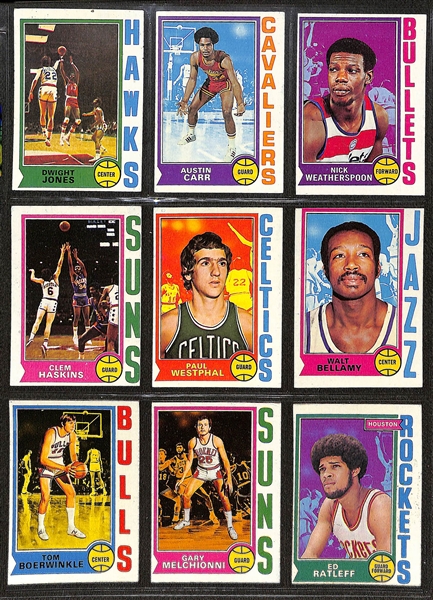 1989 Fleer Basketball Complete Set w. Stickers & Group of (600+) 1972-1992 Basketball Cards w. 1990 Fleer All-Stars Michael Jordan PSA 8