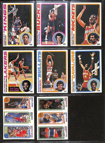 1989 Fleer Basketball Complete Set w. Stickers & Group of (600+) 1972-1992 Basketball Cards w. 1990 Fleer All-Stars Michael Jordan PSA 8